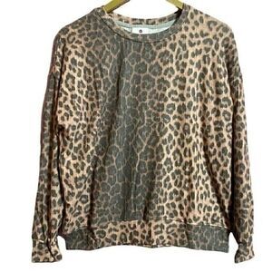 Sundry Sweater Women’s 1 (Small 4-6) Animal Print Casual Autumn Fierce Girly NWT